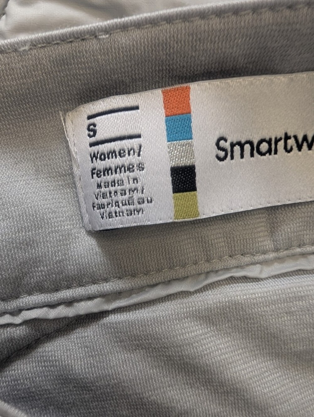 Smartwool Smartloft 120 Puffer Mini Skirt Size Small White Ash - Picture 7 of 8
